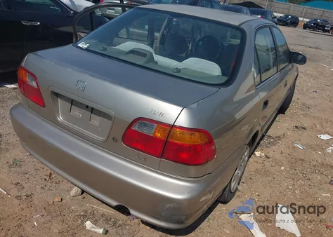 2000 Honda Civic Lx from USA, damaged, VIN 1HGEJ6678YL007090